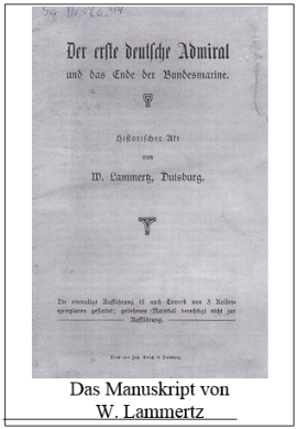 Das Manuskript von W. Lammertz