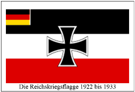 Reichsflagge 1922 bis 1933
